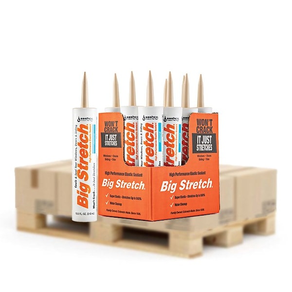 Big Stretch 10.5 Oz Sashco 10002 Almond Big Stretch WB Elastomeric Sealant 10002 - main